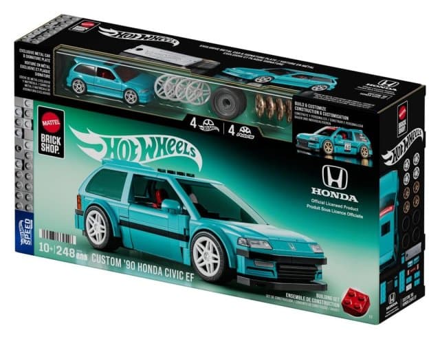 Hot Wheels: Mattel - Brick Shop Hw Honda Civic Ef Custom \'90
