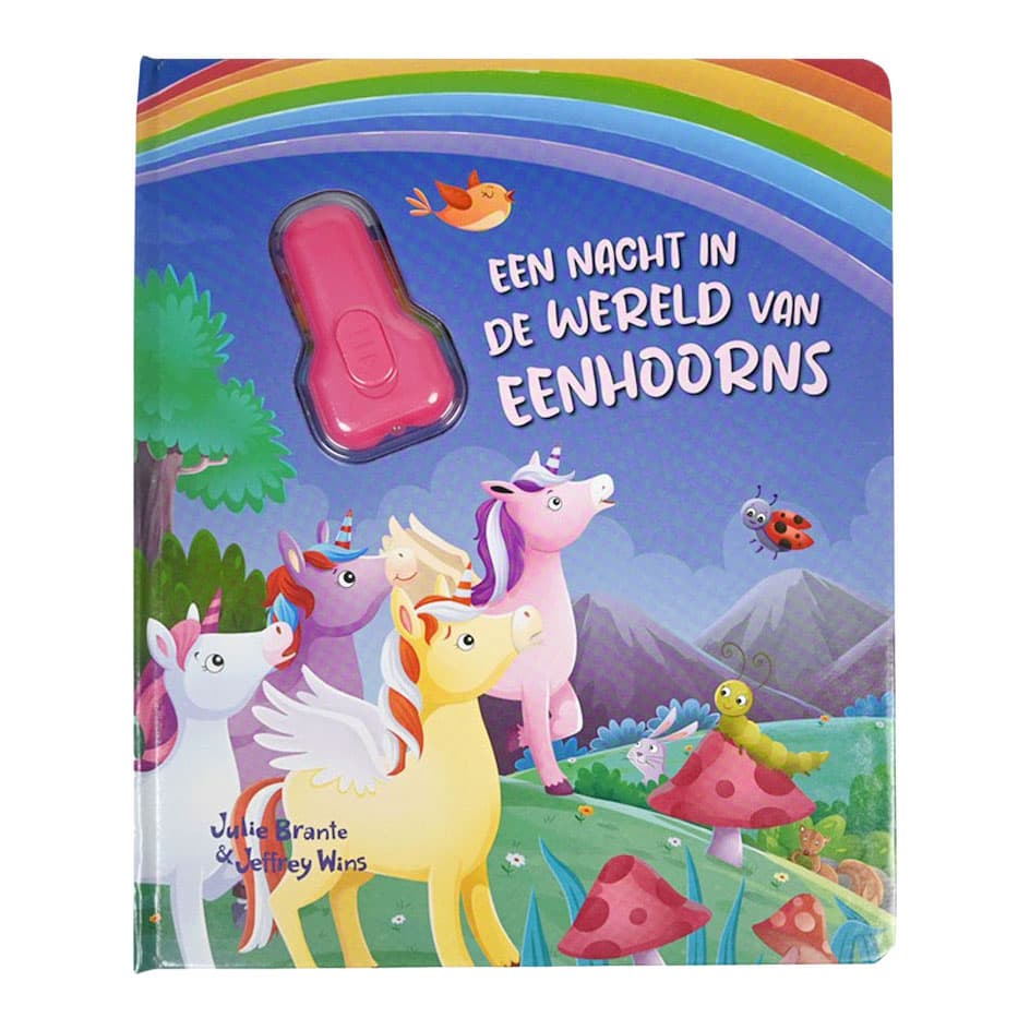 Kartonboek met Zaklamp Eenhoorn - 3jr.