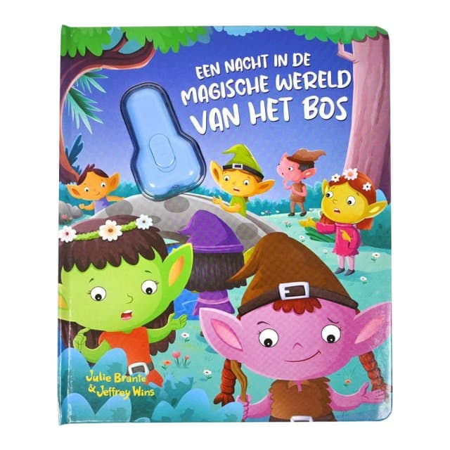 Kartonboek met Zaklamp Bos - 3jr.