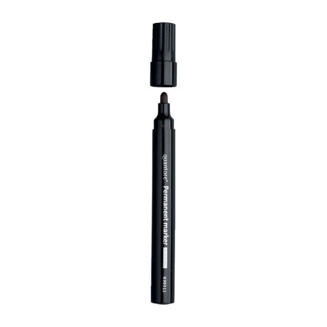 Permanent marker Quantore rond 1-1.5mm zwart