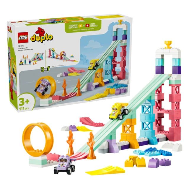 LEGO DUPLO 10478 3-in-1 creatieve hellingen met voertuigen