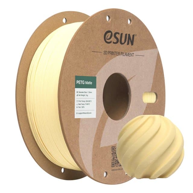 eSUN - PETG-Matte Almond Yellow (1.75mm - 1kg)