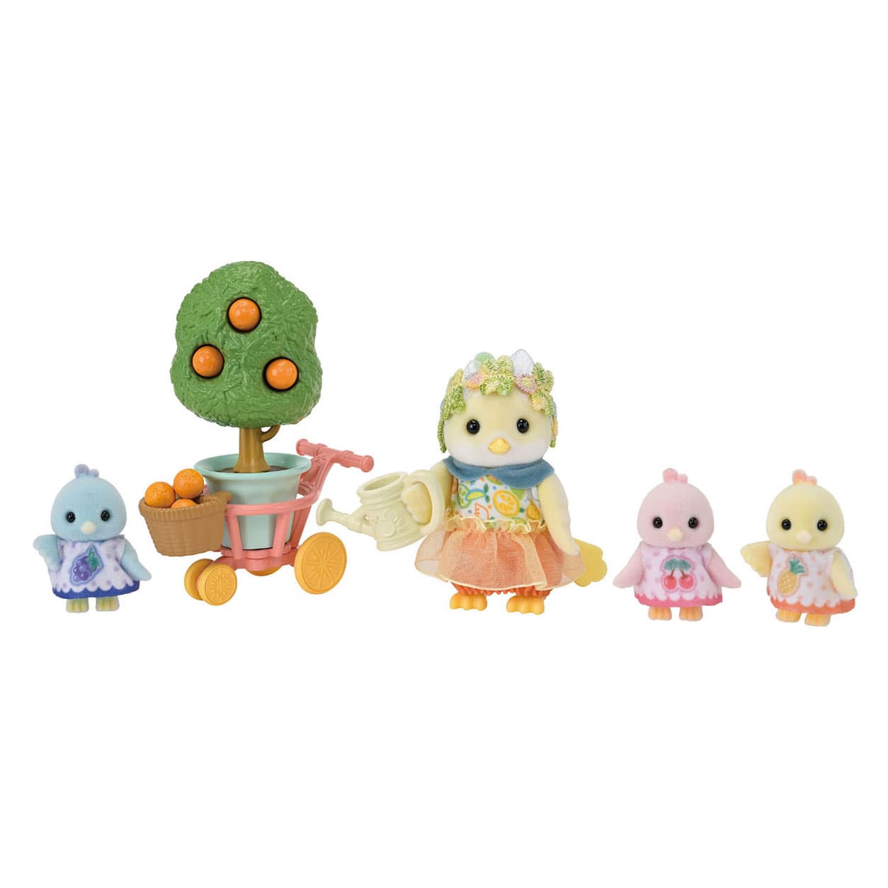 sylvanian families  citrus bird family toys