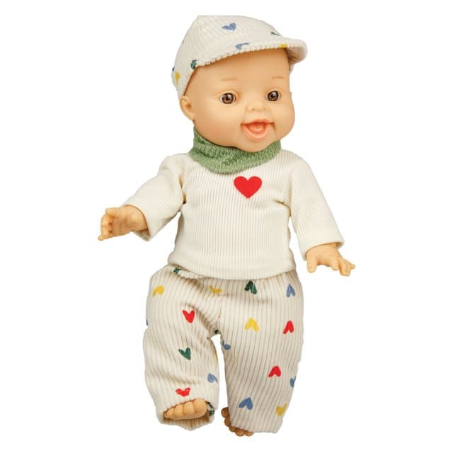 Jongens Babypop met Corduroy Outfit - 34cm