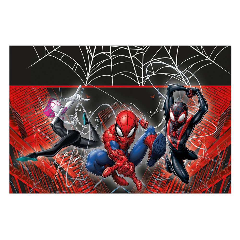 Kunststof Tafelkleed 120x180cm Spiderman World of Web