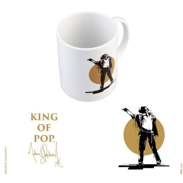 Michael Jackson Mug King of Pop White 350 ml