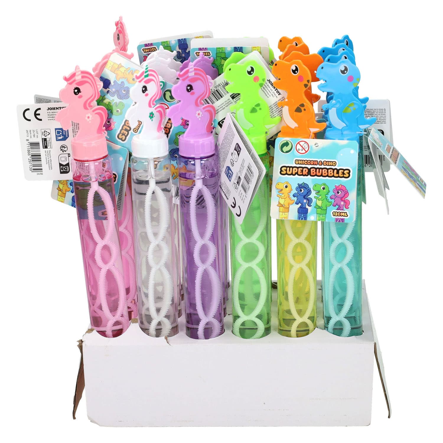 Bellenblaas Eenhoorn en Dinosaurus 118ml - 24st.