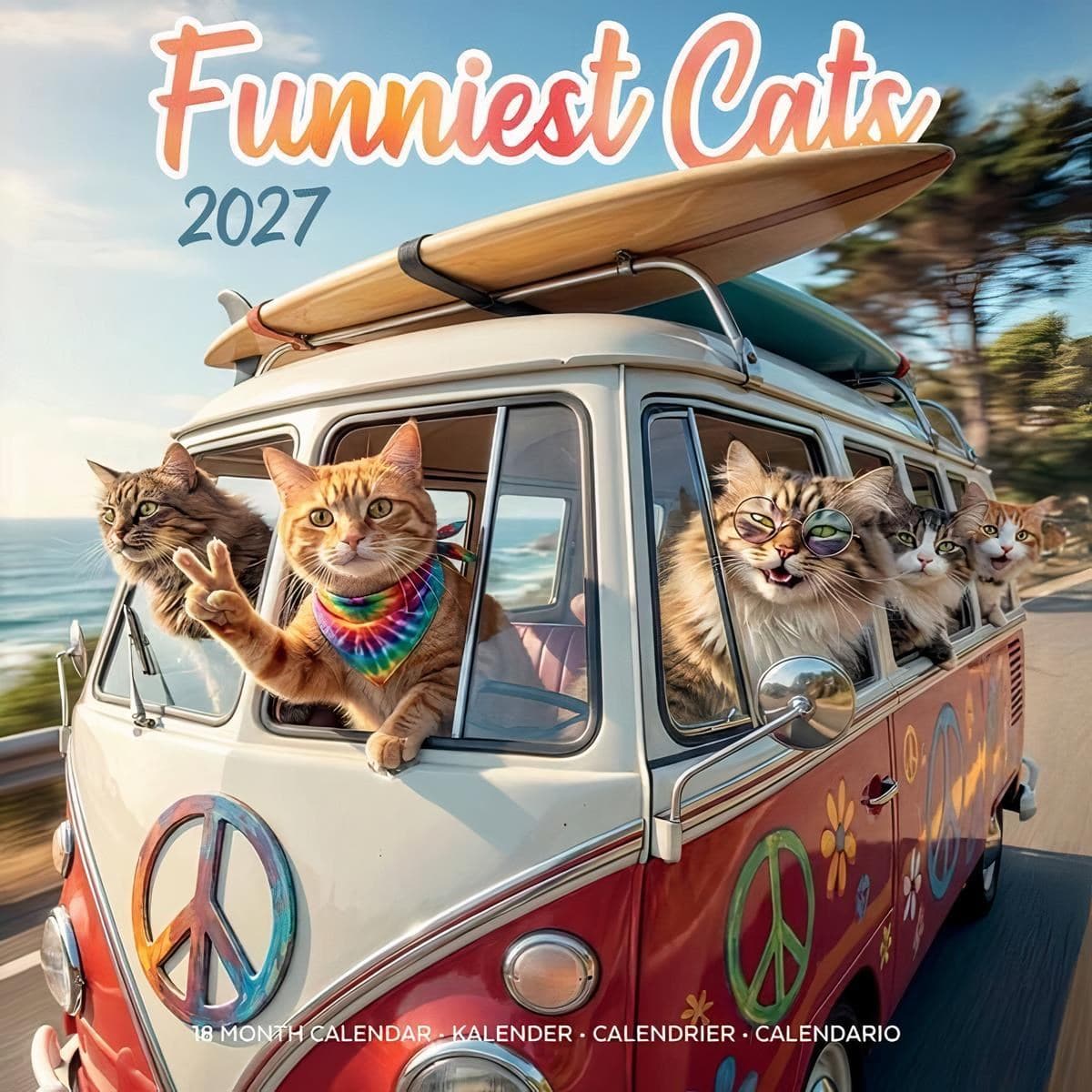 Kalender 2027 - Funniest Cats