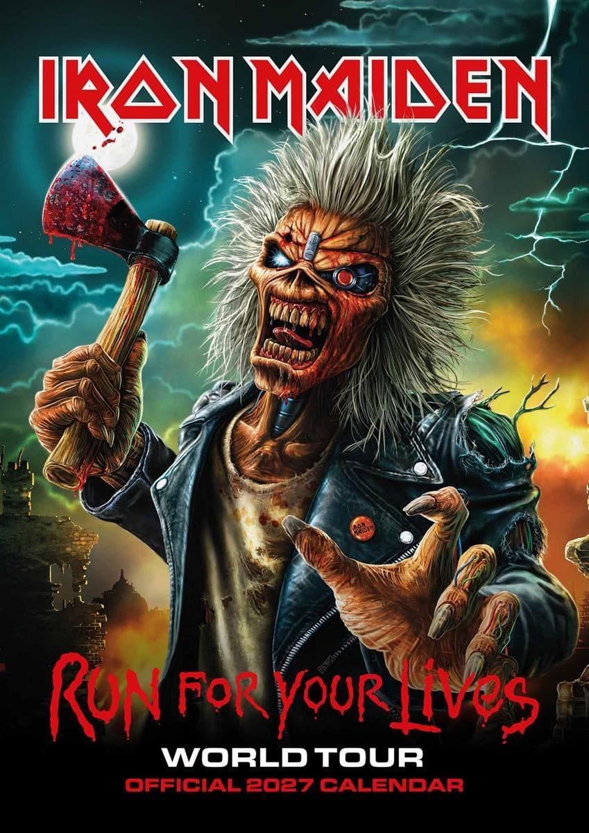 A3 Kalender 2027 - Iron Maiden