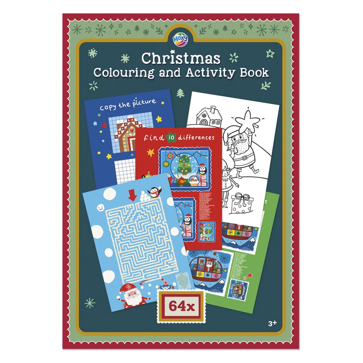 Kleur- en Activiteitenboek Kerstmis - 64pag