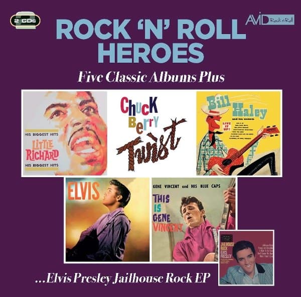 Little Richard, Chuck Berry, Bill Haley & His Comets - Rock 'N' Roll Heroes: Five Classic Albums Plus ...Elvis Presley Jailhouse Rock EP (2 CD)