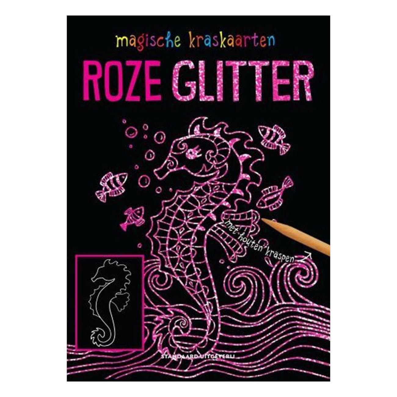 Magische Kraskaarten: Roze Glitter