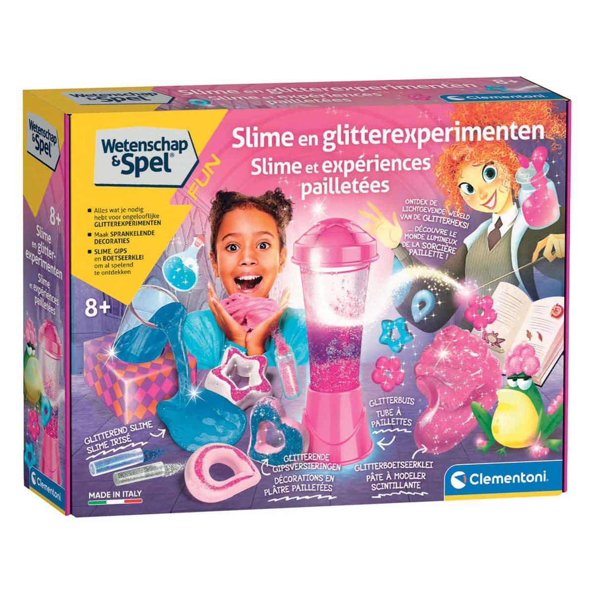 Clementoni Wetenschap & Spel Slime- en Glitterexperimenten