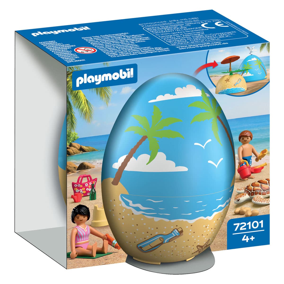 Playmobil Speel-ei Strandvakantie - 72101