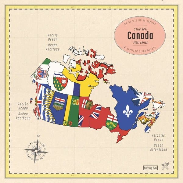 Map Of Canada Puzzle Series - Box Set (13 7" Single)