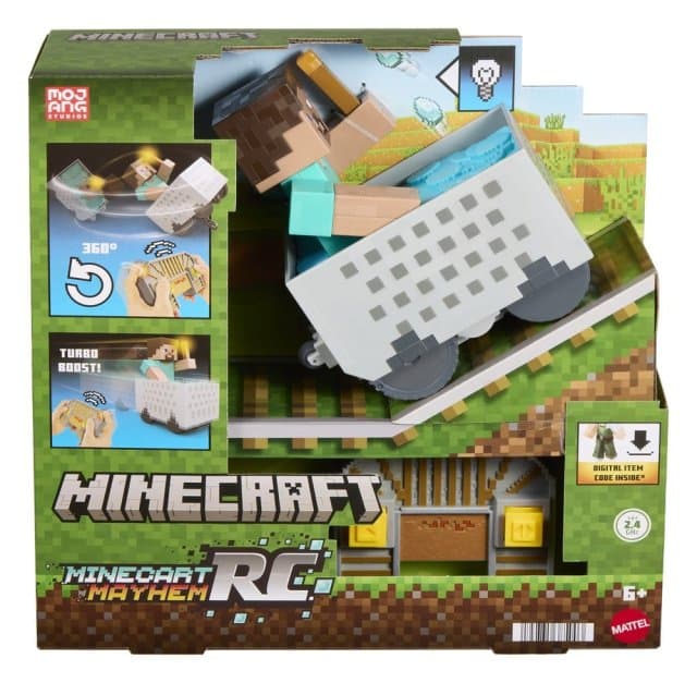 Minecraft RC Vehicle Steve in Minecart
