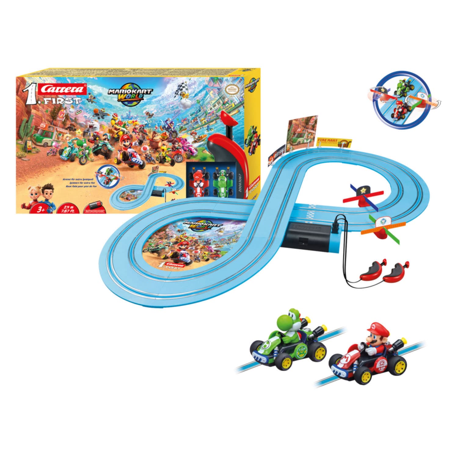 Carrera First Racebaan Mario Kart World Mario vs. Yoshi