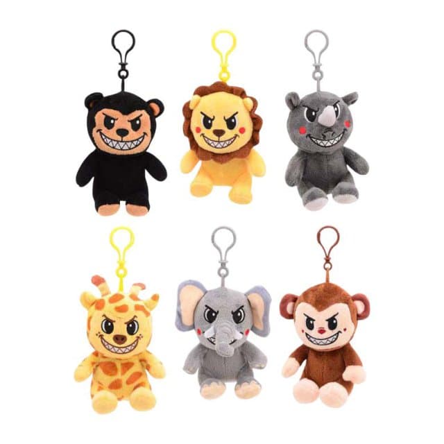 Break Out Zoo Pluche Dier in Kooi - Bundle of 6