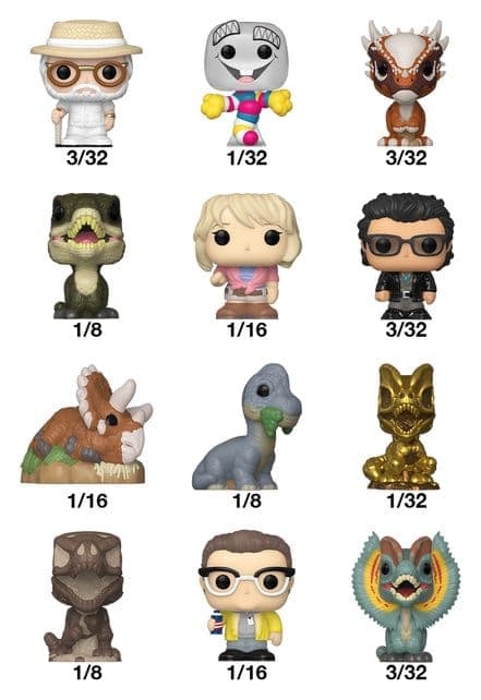 Jurassic Park: Funko Pop! Bitty Pop Singles (Assortimento)