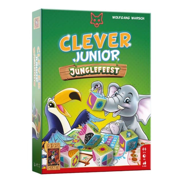 999 Games Clever Junior Junglefeest - Dobbelspel