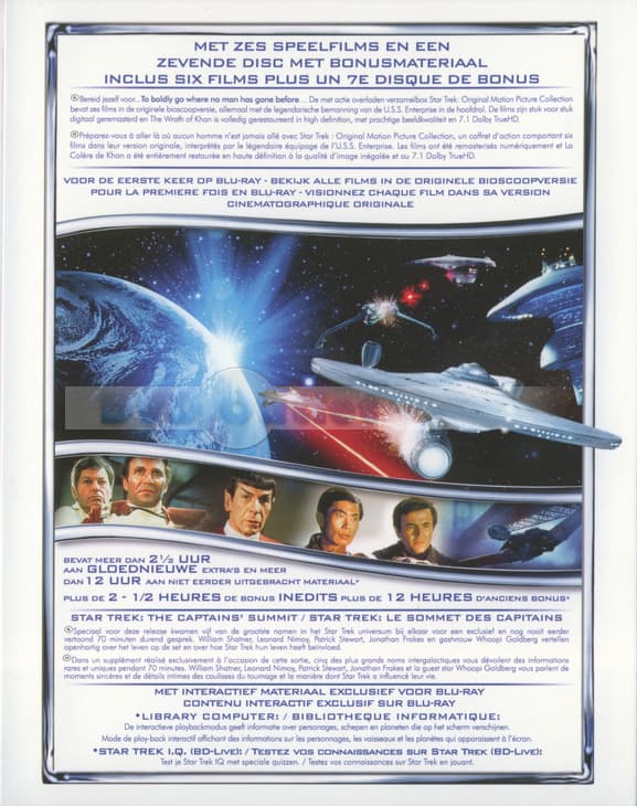 Star trek original motion picture collection 1-6 (Blu-ray)