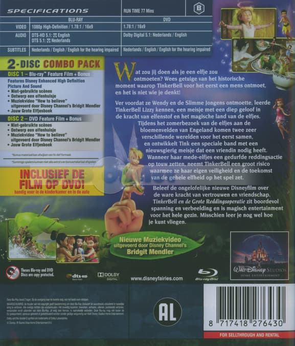 Tinkerbell - En De Grote Reddingsoperatie (Blu-ray)