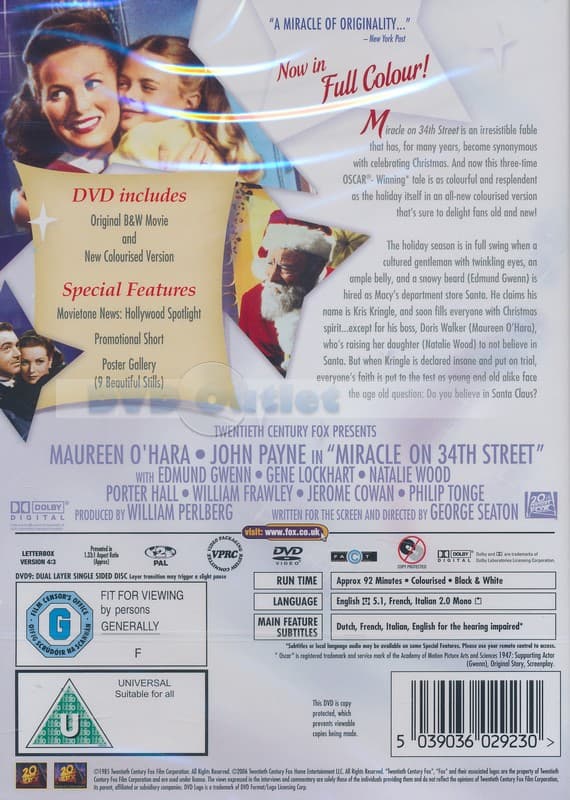 Miracle On 34th Street (1947) (Import)