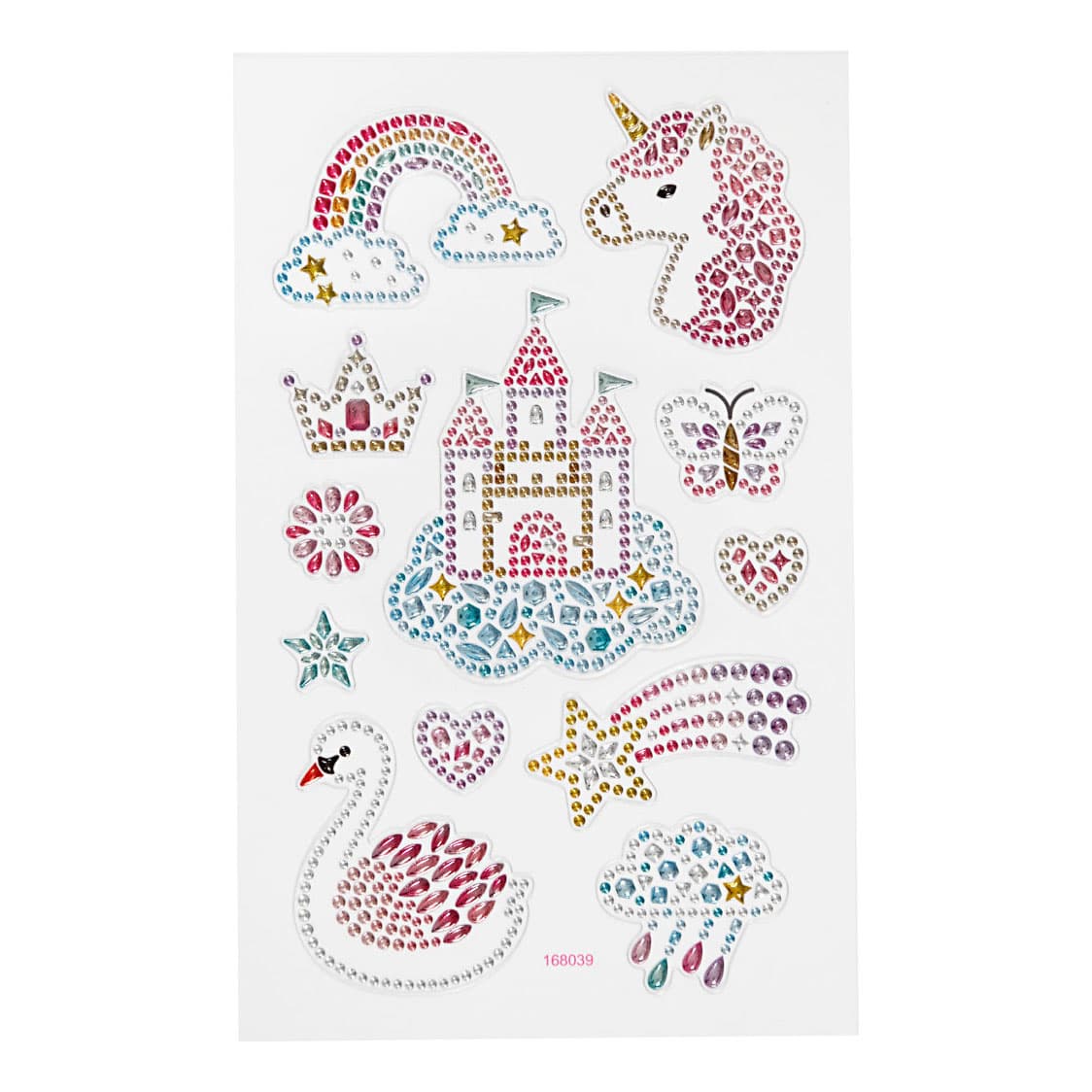Diamant Stickers Eenhoorn, 1 Vel