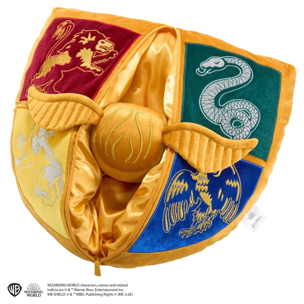 Harry Potter - Hogwarts Crest And Golden Snitch Plush ( Nn7567 )