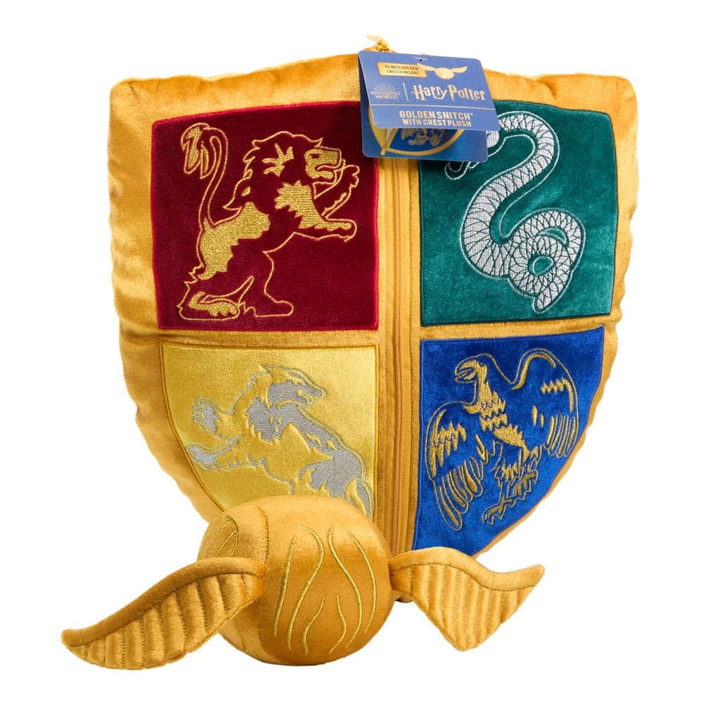 Harry Potter - Hogwarts Crest And Golden Snitch Plush ( Nn7567 )