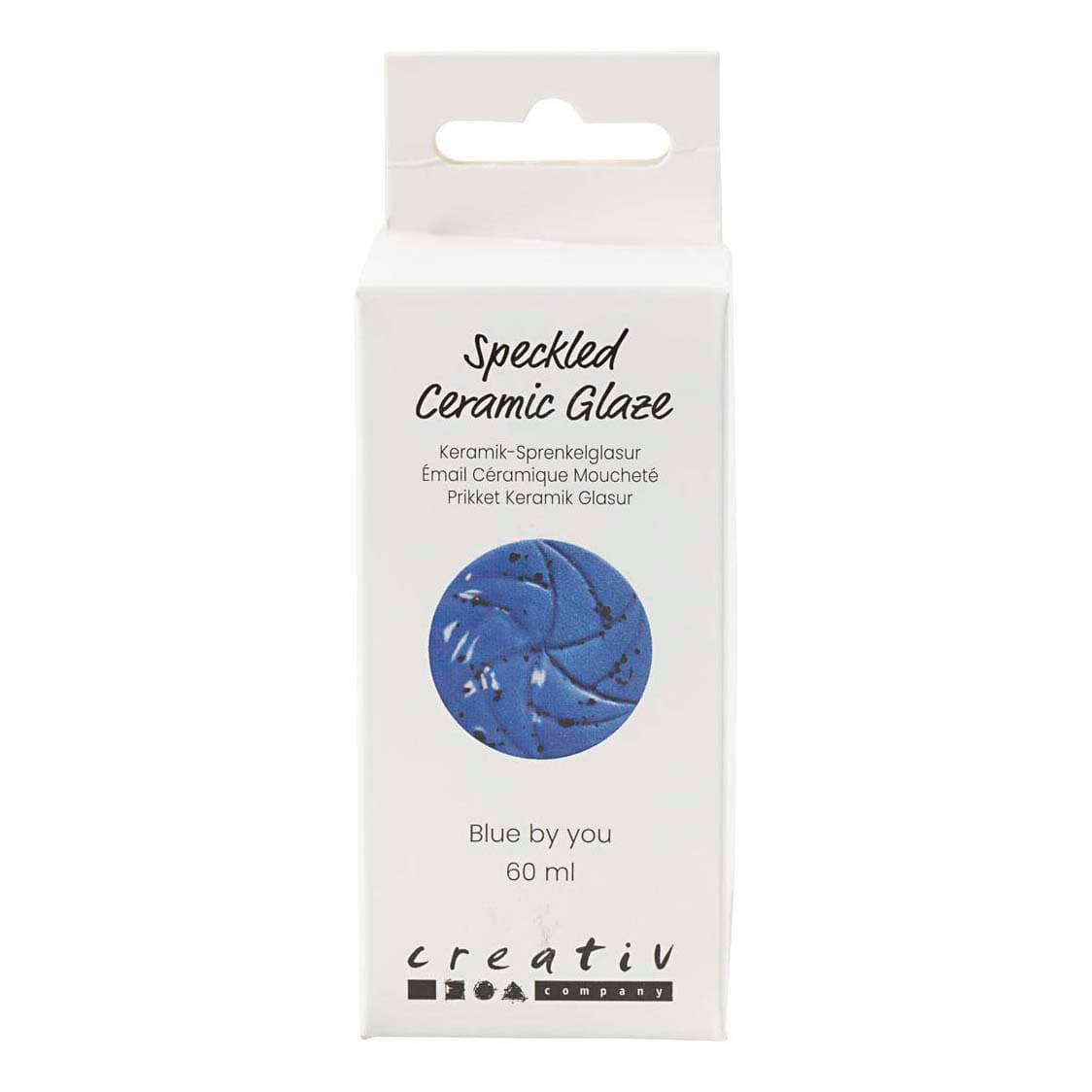 Gespikkeld Keramiek Glazuur 999-1060 C Dekkend Blue by You - 60ml