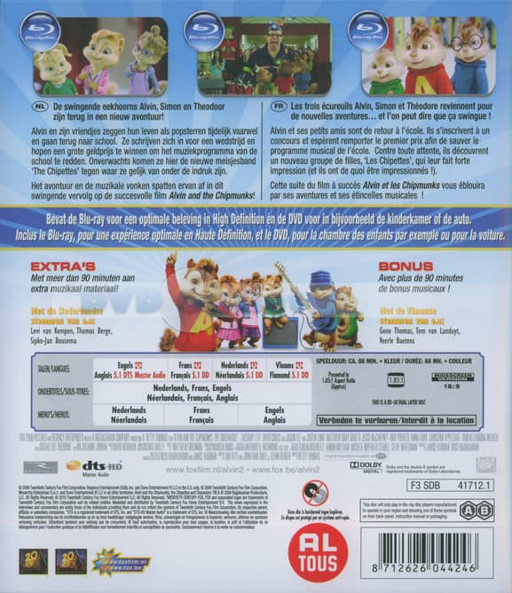 Alvin And The Chipmunks 2 - The Squeakquel (Blu-ray)